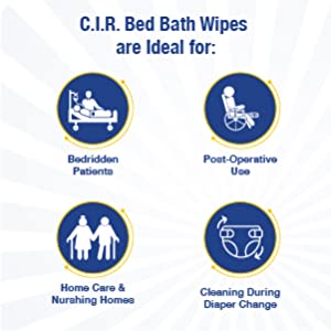 CIR Bed bath wipes benefits