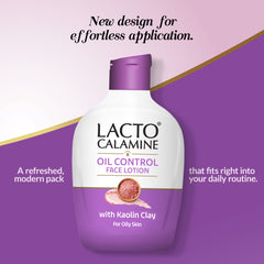 Lacto Calamine Daily Face Lotion Enriched with Kaolin and Aloe Vera Extracts | Face Moisturizer For Oily Skin (60ml/120ml)