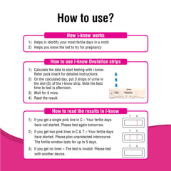 i know ovulation test kit for women planning pregnancy | Accurate results in 5 mins | 5 test strips