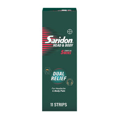 Saridon dual relief 11 strips