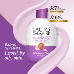 Lacto Calamine Daily Face Lotion Enriched with Kaolin and Aloe Vera Extracts | Face Moisturizer For Oily Skin (60ml/120ml)