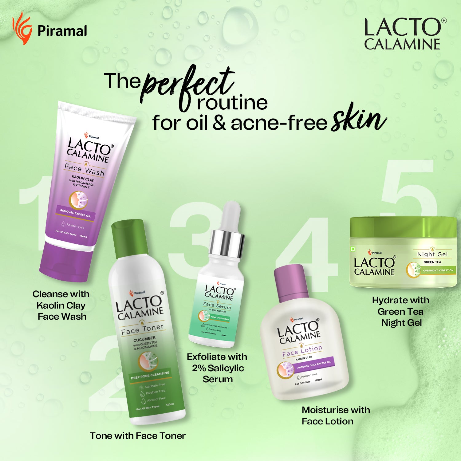 Lacto Calamine Skin care Range