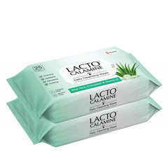 Lacto Calamine Daily Cleansing Wipes Aloe Vera