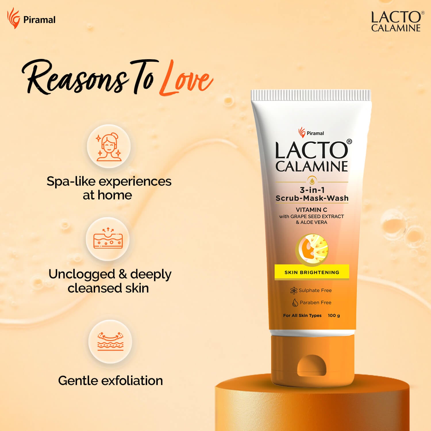 Lacto scrub+mask+wash