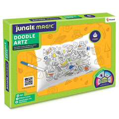 Doodle Art Coloring Pillow