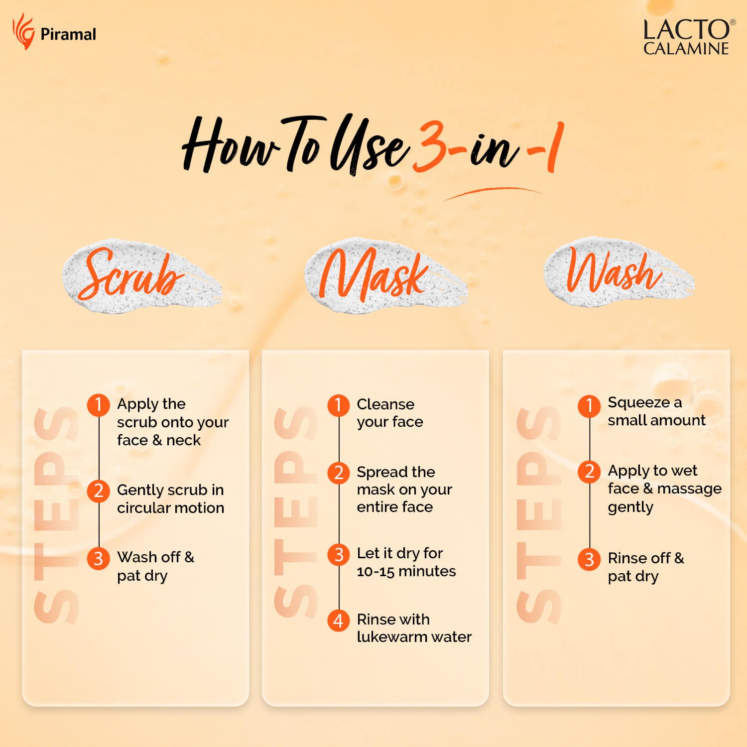 Lacto Calamine 3 in 1 Face Mask