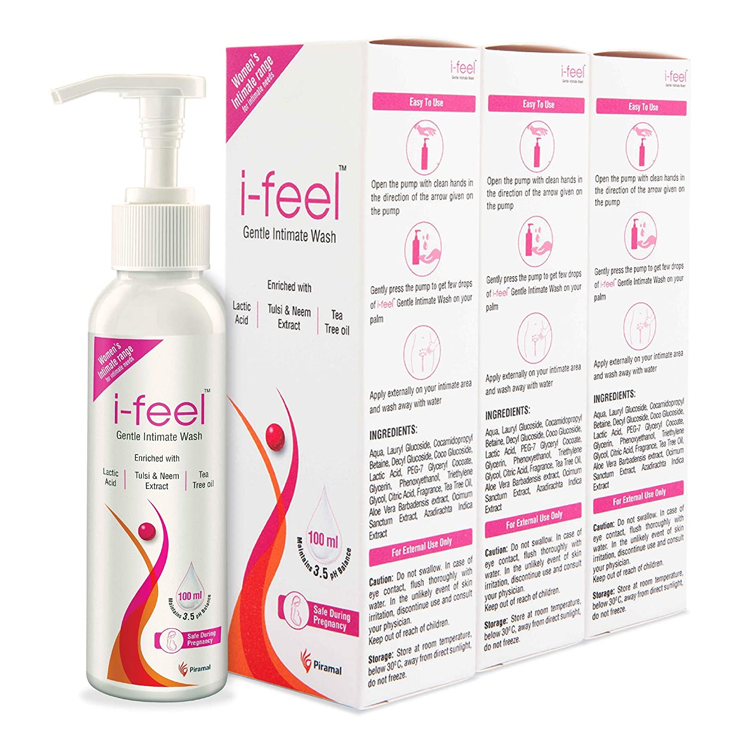 i-feel intimate wash pack of 3