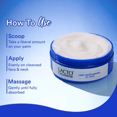 Lacto Calamine Light Gel Moisturizer for Oily Skin | Niacinamide, Pro-Ceramides & Vitamins