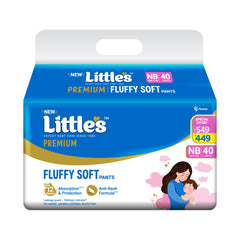 Little's Comfy Baby Diaper Pants - Premium | Baby Diapers with 12 hours Absorption & Wetness Indicators