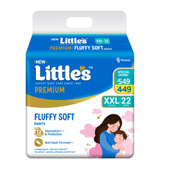 Little's Comfy Baby Diaper Pants - Premium | Baby Diapers with 12 hours Absorption & Wetness Indicators