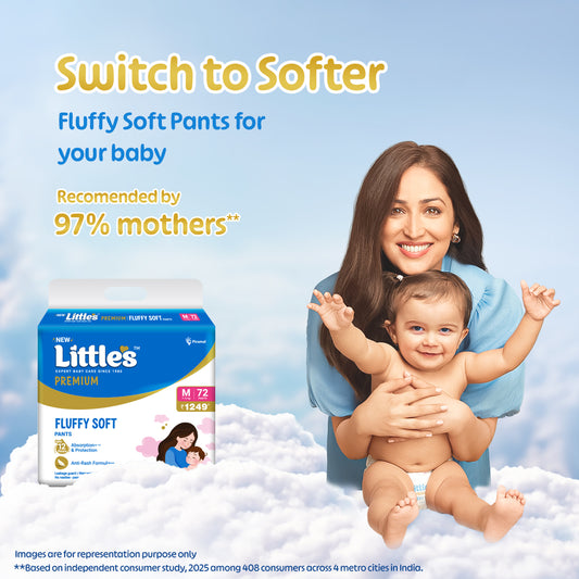 Little's Comfy Baby Pants | Baby Diaper | Cotton Soft Pants