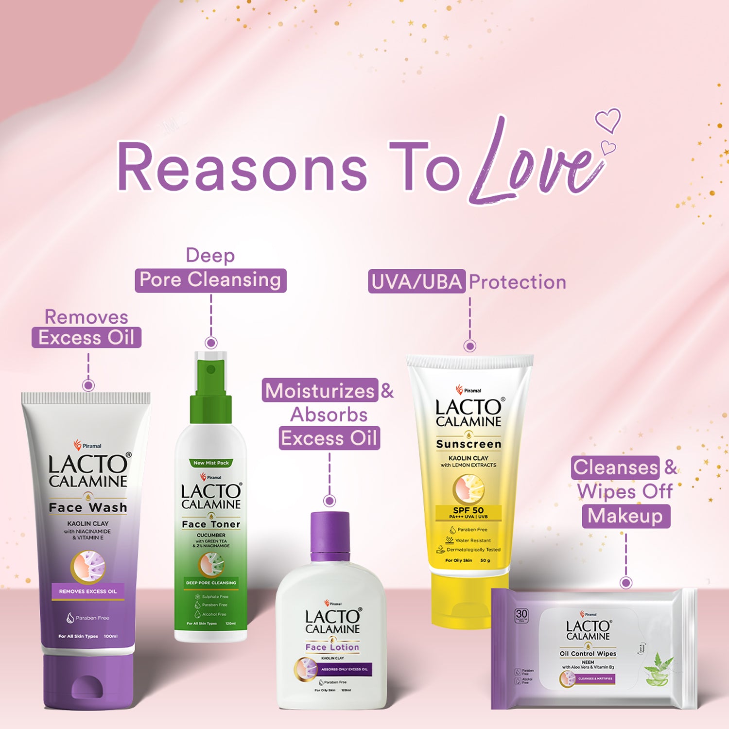 Lacto Calamine Skin care products