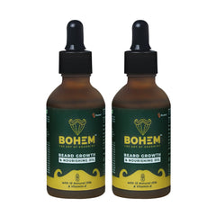 BOHEM Beard Growth Oil | Nourishing Beard Oil for Men, Get Softer & Healthier hair | 15 Natural Oils & Vitamin E |  Dermatologically Certified Safe for All Skin Types | 50ml