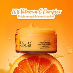 Lacto Calamine 15% Vitamin C Moisturizer for Face | 50g | Vitamin C Complex Skin Brightening Face Moisturiser | Dermatologically Tested | Non Sticky & Quick Absorbing for Glowing Skin