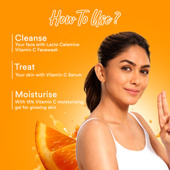 Lacto Calamine 15% Vitamin C Moisturizer for Face | 50g | Vitamin C Complex Skin Brightening Face Moisturiser | Dermatologically Tested | Non Sticky & Quick Absorbing for Glowing Skin