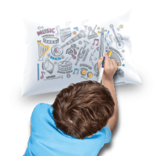 Doodle artz on pillow