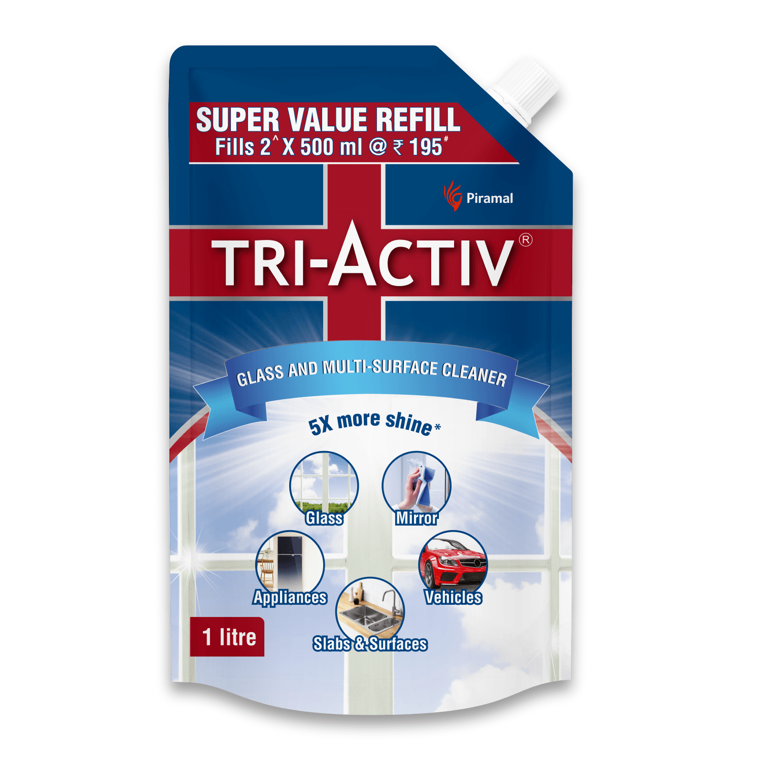 Tri activ surface cleaner