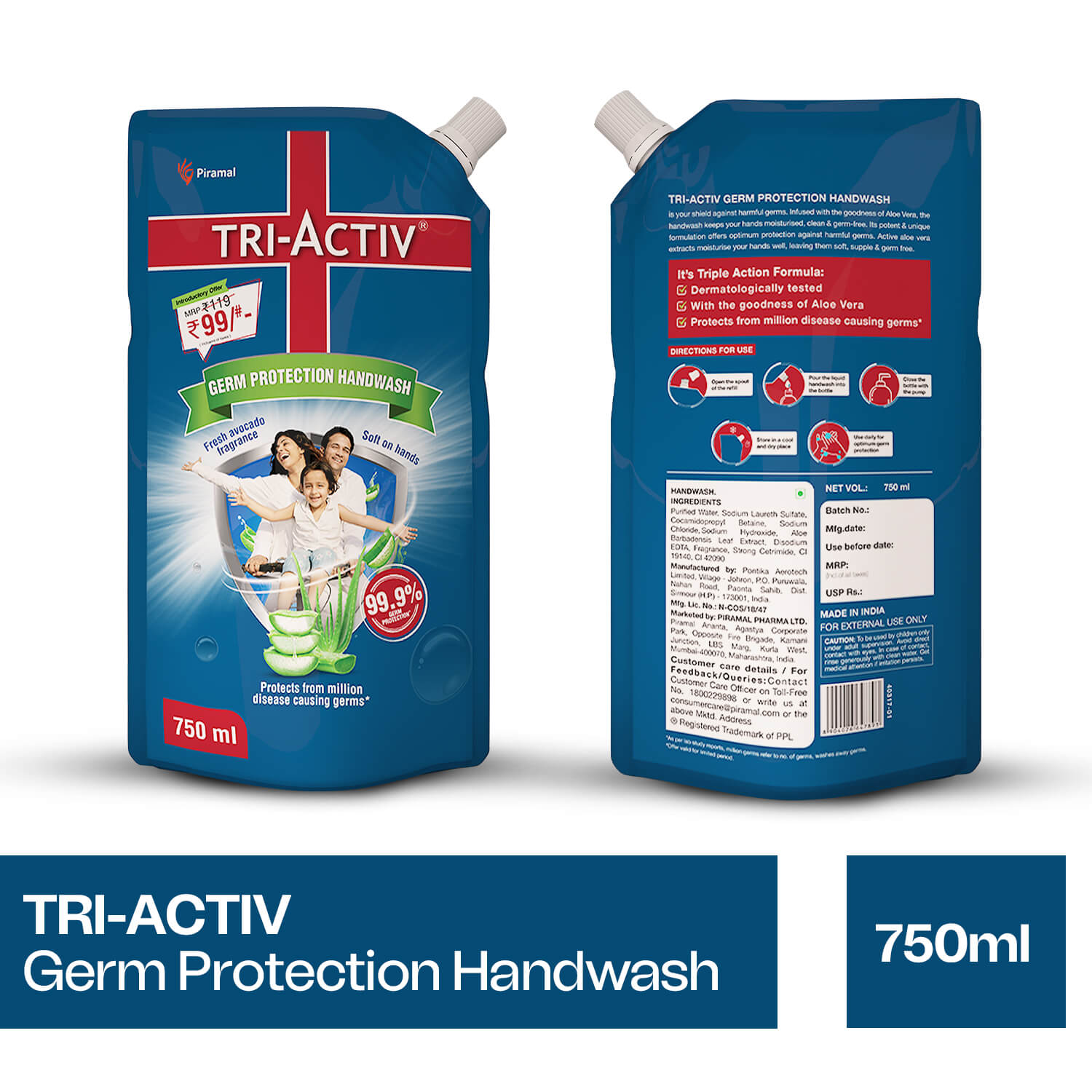 Tri-activ Germ Protection Hand Wash