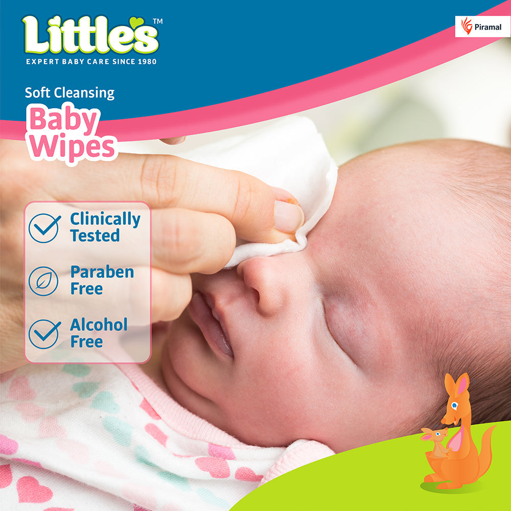Littles soft cleansing baby wipes