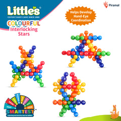 Little's Colorful Interlocking Stars I Activity & Learning Toys for Babies I Multicolour I Infant & Preschool Toys I Develops fine Motor Skills & Reasoning Skills | 12 Months and Above