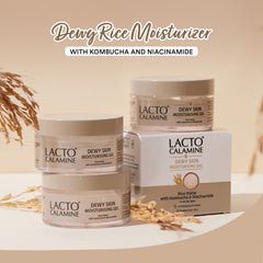 Lacto Calamine Dewy Rice Moisturizer with Rice, Kombucha & Niacinamide for Glass Like Skin