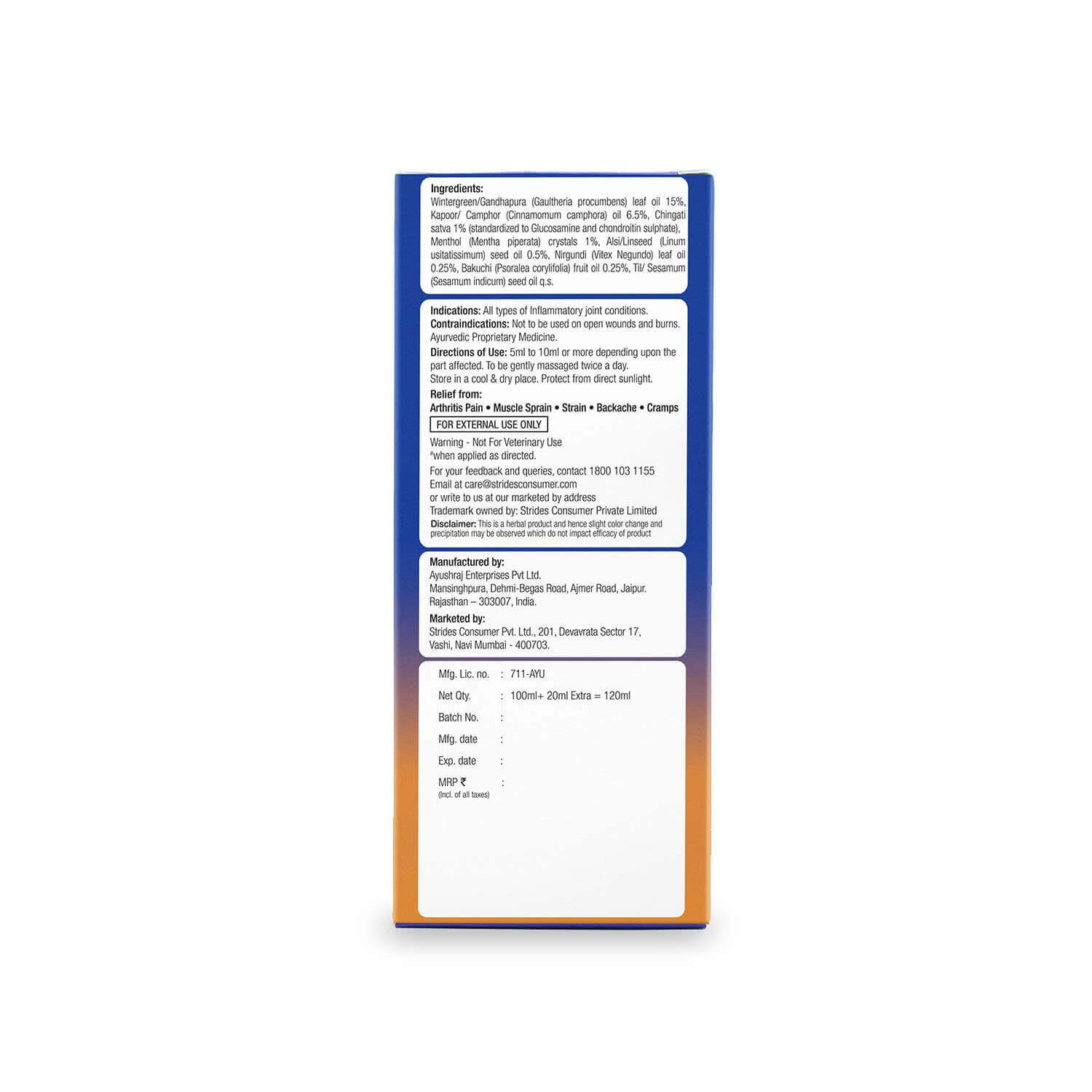 Joinflex Massage Oil