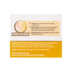 Lacto Calamine 15% Vitamin C Moisturizer for Face | 50g | Vitamin C Complex Skin Brightening Face Moisturiser | Dermatologically Tested | Non Sticky & Quick Absorbing for Glowing Skin