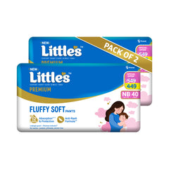 Little's Comfy Baby Diaper Pants - Premium | Baby Diapers with 12 hours Absorption & Wetness Indicators