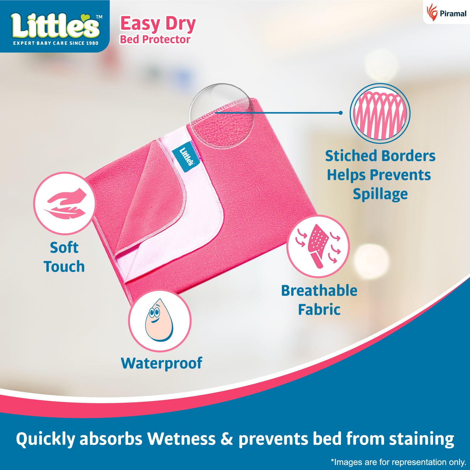 Littles easy dry bed protector