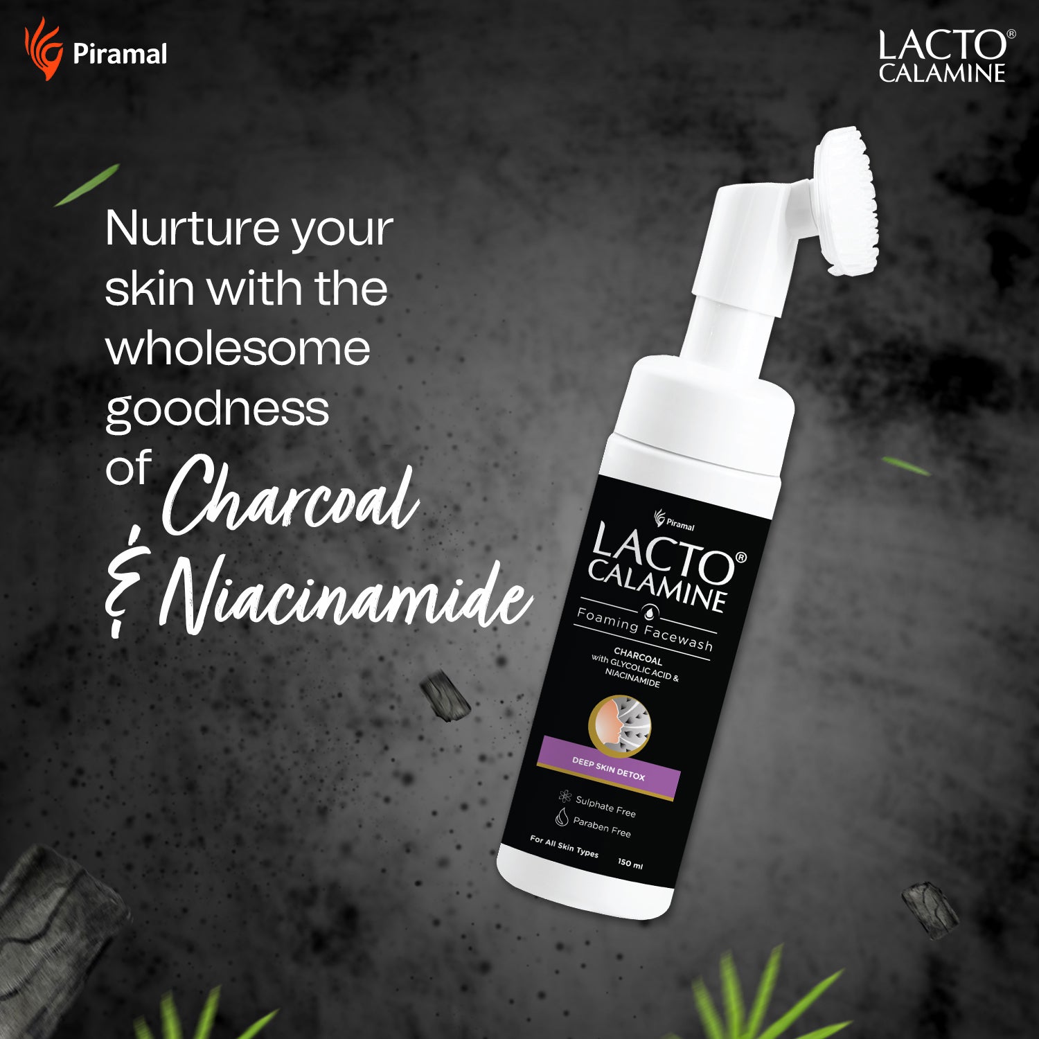 Charcoal face wash