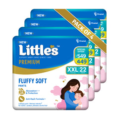 Little's Comfy Baby Diaper Pants - Premium | Baby Diapers with 12 hours Absorption & Wetness Indicators