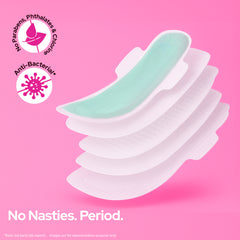 I activ Ultra Thin Sanitary Pads for Women | Anti-Rash Anti-Bacterial Cottony Soft Sanitary Napkins | No Nasties | Upto 12 Hours Heavy Flow Leak Protection | Soft Hydrophobic Wings