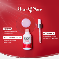 Lacto Calamine Skin Repair Retinol Face Serum | 30ml | 10% Retinol + Hyaluronic Acid Serum for Face | Gotu Kola | Oily Skin | Dermatologically Tested