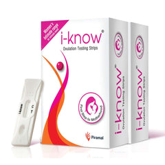 i know ovulation test kit for women planning pregnancy | Accurate results in 5 mins | 5 test strips