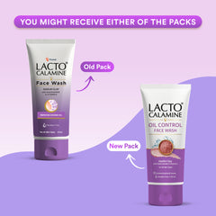 Lacto Calamine Face Wash For Oily Skin | Kaolin Clay, Niacinamide & Vitamin E | Facewash Reduces Excess Oil, Controls Pimples, Blackheads & Whiteheads | 100ml