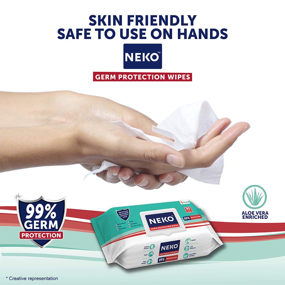 Neko germ protection wipes