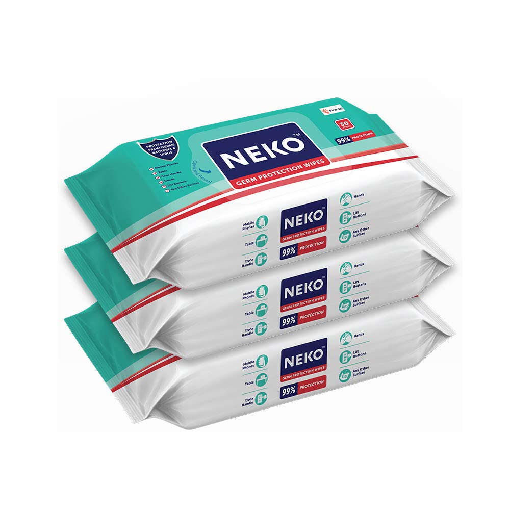 Neko wipes pack of 3
