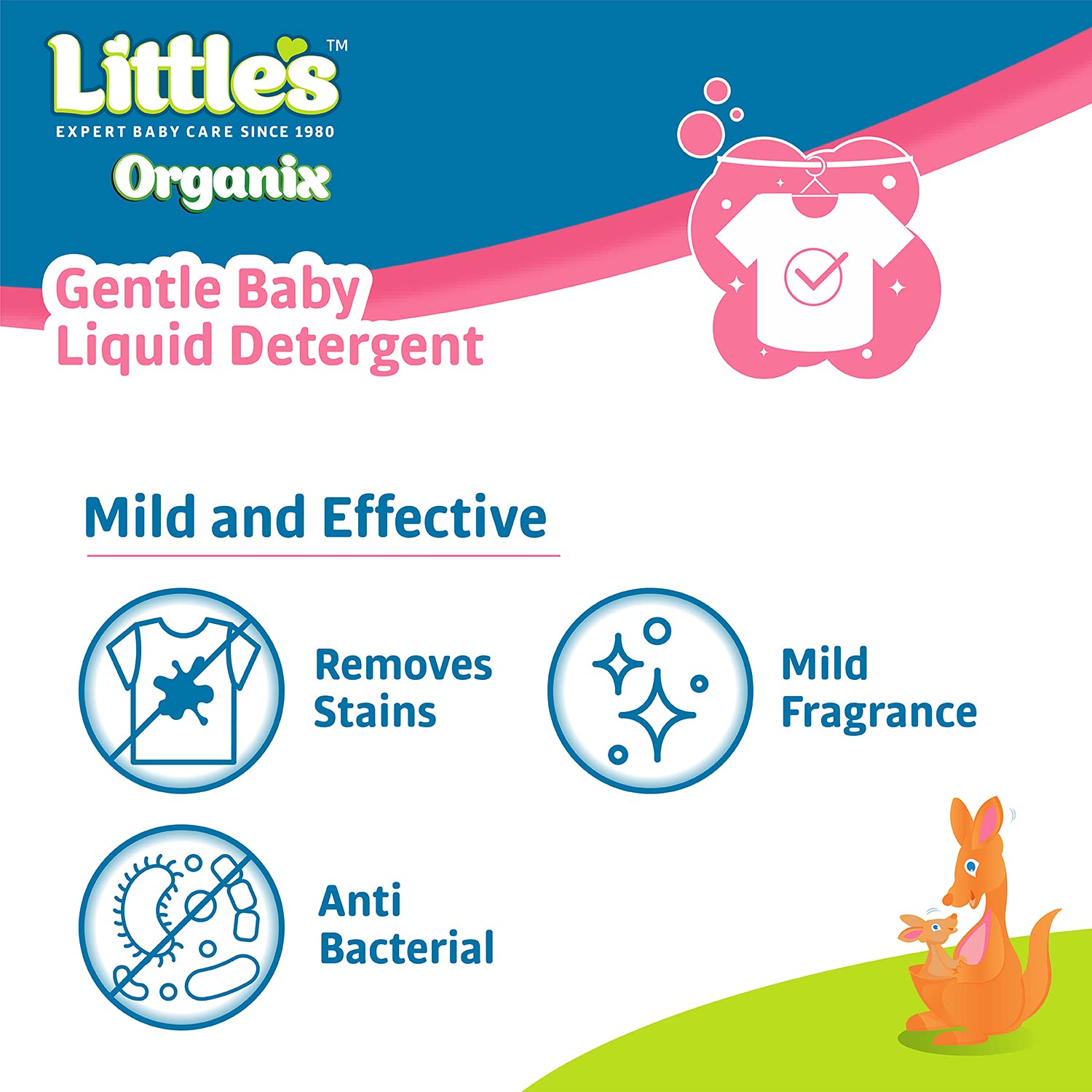 littles organix gentle baby liquid detergent mild and effective
