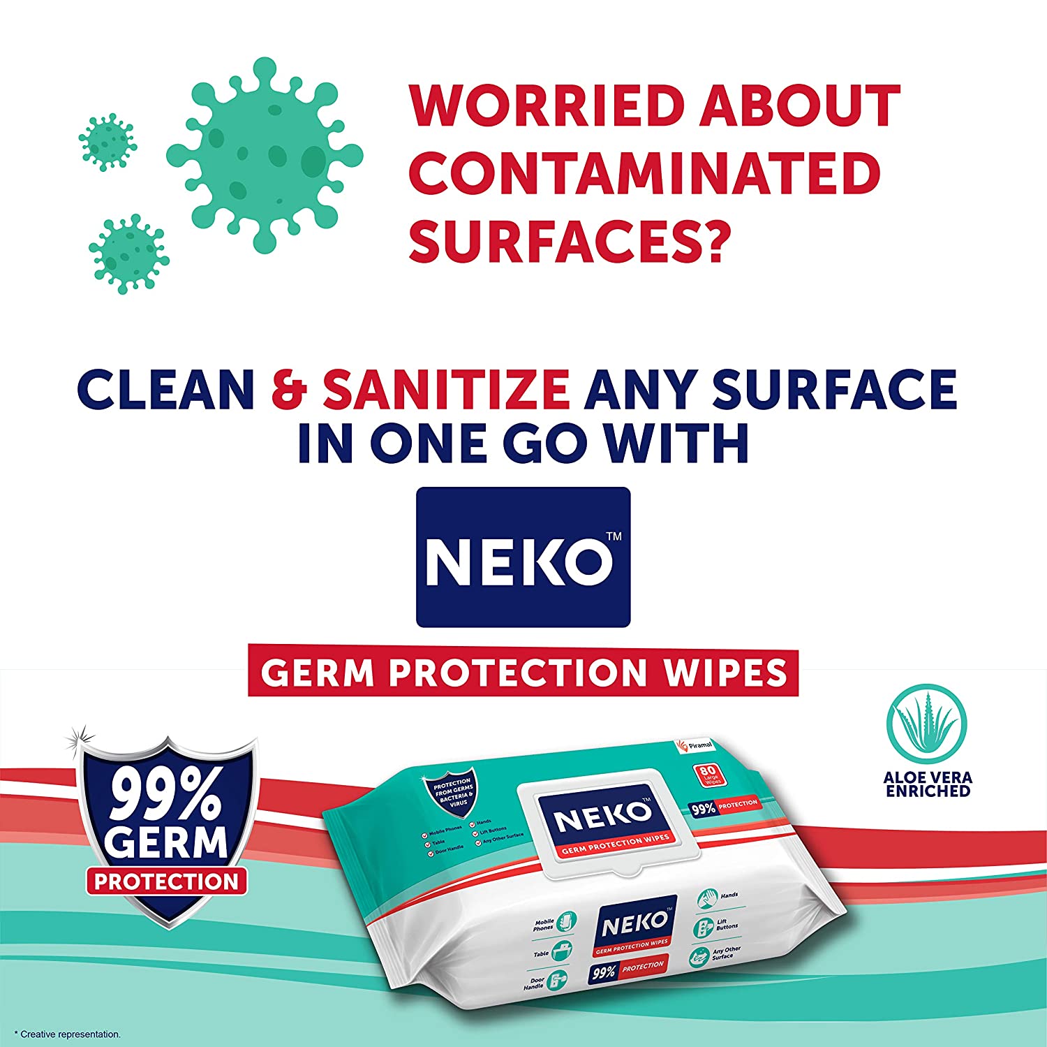 Neko Germ Protection Wipes