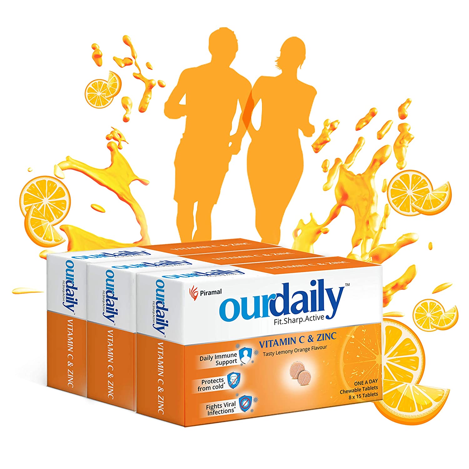 Ourdaily Vitamin C & Zinc Tablets