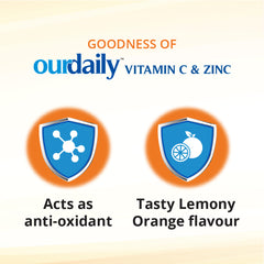 Ourdaily Vitamin C & Zinc Tablets