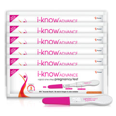 i-Know Advance Mid Stream Pregnancy Test Kit | Rapid One Step Home based Midstream Urine Pregnancy Test | Accurate Result in 3 mins | HcG Test Kit