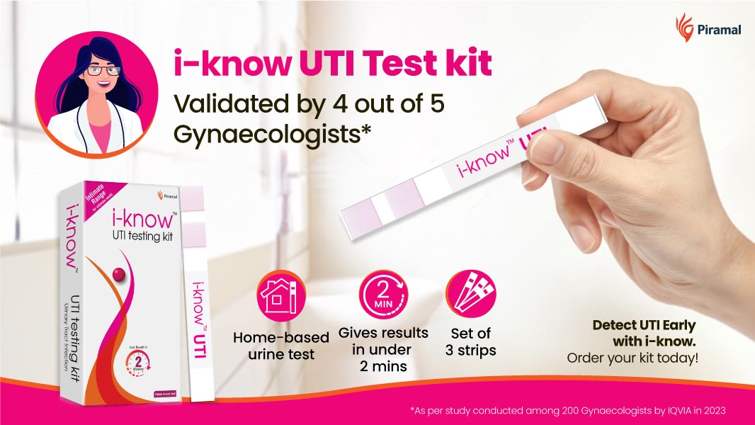I Know UTI Testing Kit - 3 Home Test Strips for Accurate Urine Analysis ...