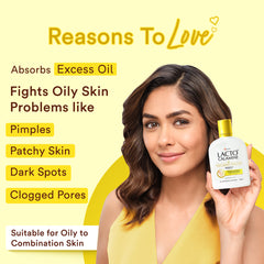 Lacto Calamine Face Lotion + Sunscreen | SPF 30 | UVA + UVB PA+++ | With Kaolin Clay & Zinc Oxide | Controls Excess Oil | Lightweight | For Oily Skin | For Women |