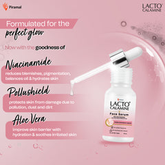 Lacto Calamine 10% Niacinamide Face Serum | 30ml | Pore Minimizing, Acne Marks, Blemishes & Oil Balancing,Reduces Pigmentation | Dermatologically Tested & Fragrance Free | 30ml