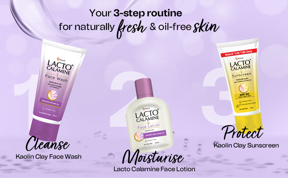 Kaolin Kit Lacto Calamine Kaolin Clay Combo Kit for Women | Face care for Oily ...