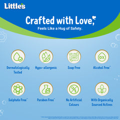 Little's Organix Moisturizing Baby Bathing Bar | Skin Balanced pH 5.5 | 75g | 100% Soap Free & Tear Free Newborn Baby Soap | Shea Butter, Aloe & Neem | Hypoallergenic & Dermatologically Tested