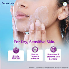 Bepanthen SensiControl Daily Gentle Face Wash, Worlds No. 1 Skincare Brand, For Dry & Sensitive Skin, 80ml, Contains Niacinamide, Panthenol, Hydrating Cleanser, Dermatologically Approved