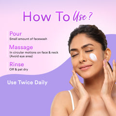 Lacto Calamine Face Wash For Oily Skin | Kaolin Clay, Niacinamide & Vitamin E | Facewash Reduces Excess Oil, Controls Pimples, Blackheads & Whiteheads | 100ml