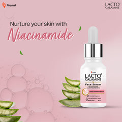 Lacto Calamine 10% Niacinamide Face Serum | 30ml | Pore Minimizing, Acne Marks, Blemishes & Oil Balancing,Reduces Pigmentation | Dermatologically Tested & Fragrance Free | 30ml